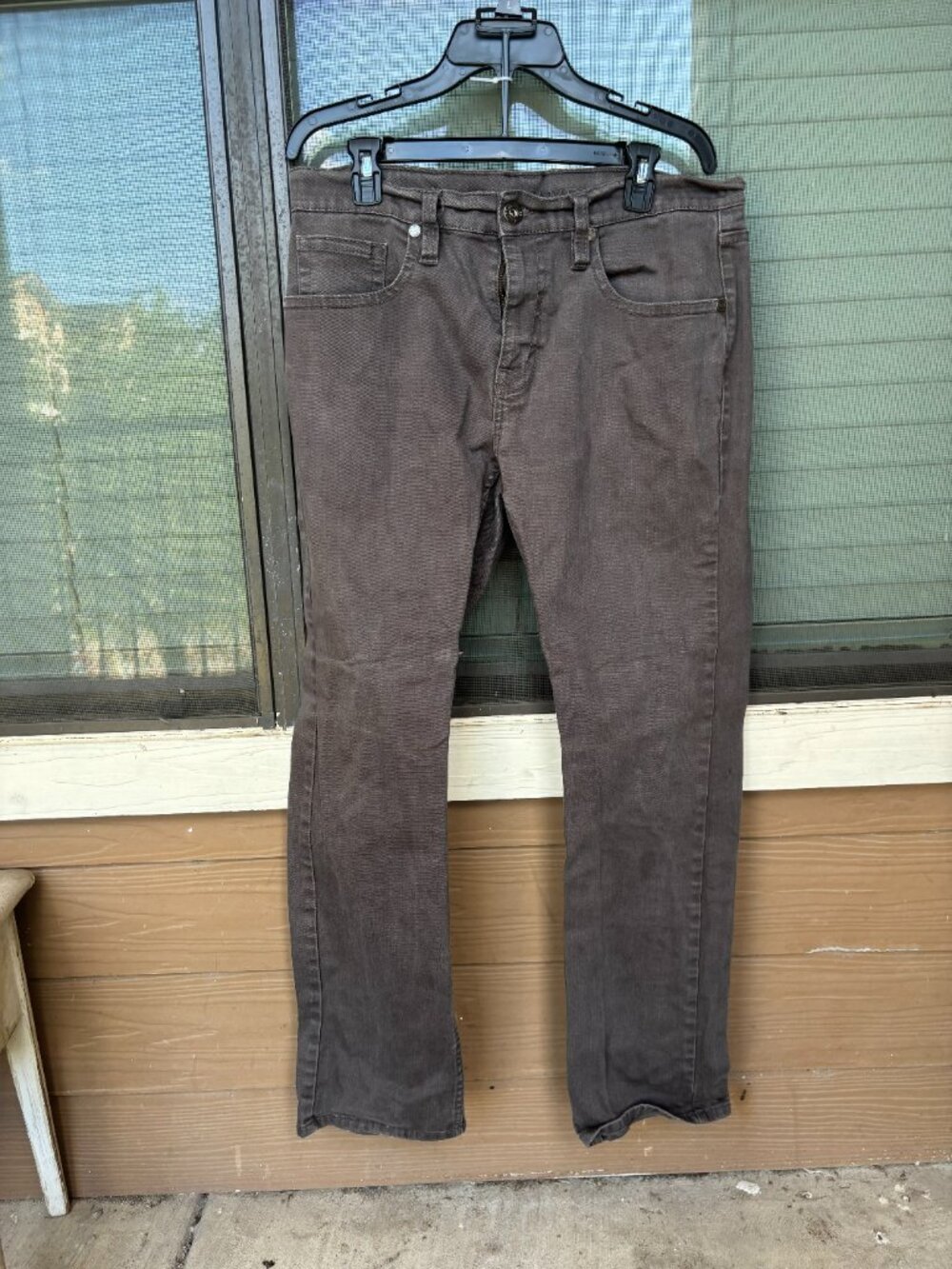 Cody James Men’s Charcoal Brown Straight Leg Pants 34x32
